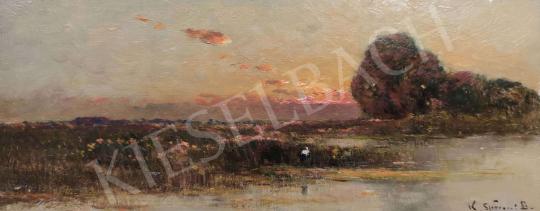 For sale K. Spányi, Béla - Sunset in the Lowland 's painting