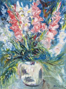 Halápy, János - Flower Still Life with Gladioluses 