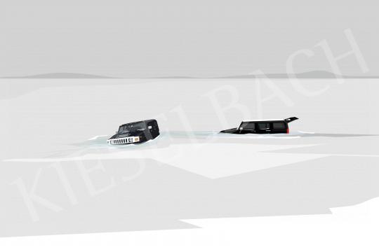 For sale  Péter Weiler - Lake Balaton incident with shark-scented car perfume, 2021 's painting