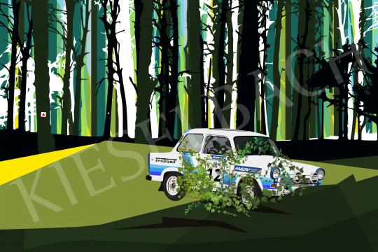  Péter Weiler - The Forgotten Winner - Mecsek rally, 2021  painting