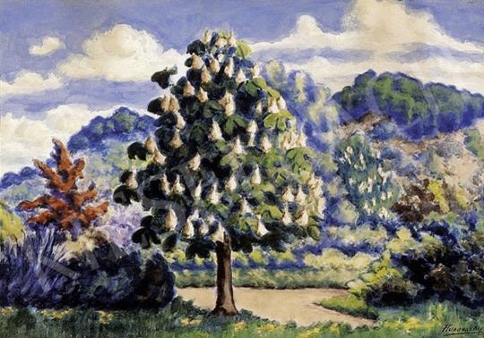 Husovszky, János - Blooming Chestnut Tree in Nagybánya | 6th Auction auction / 313 Lot