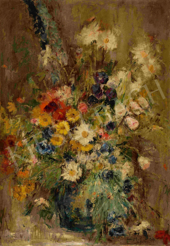  Iványi Grünwald Béla - Nyári virágcsokor, 1933 | 65. Aukció aukció / 99 tétel