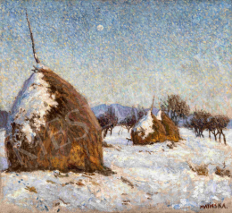  Maticska Jenő - Napsütéses téli nap Nagybányán (Klastromrét télen), 1903 