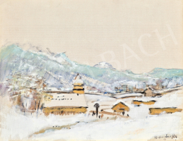  Mednyánszky, László - Village in the Mountains (Winter) 