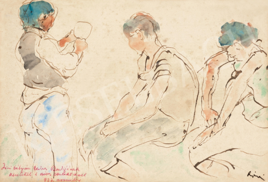 Rippl-Rónai, József - Figures, 1922 | 65th Auction auction / 152 Lot