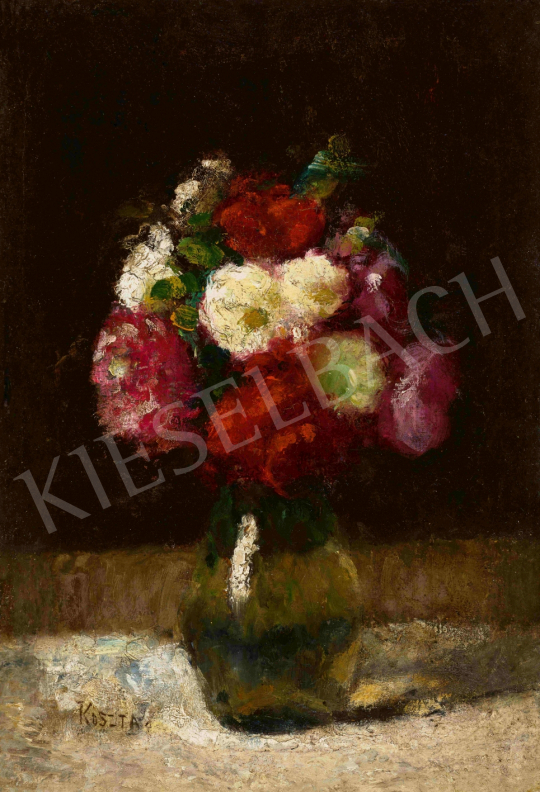  Koszta, József - Roses in a Glass, 1920's | 65th Auction auction / 157 Lot