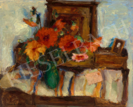 Vass, Elemér - Still-Life with Chrysanthemum, 1936 