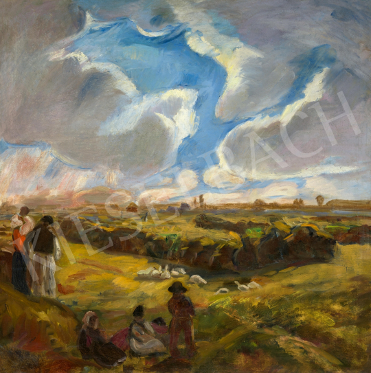  Iványi Grünwald, Béla - Clouds over the Great Plain | 65th Auction auction / 183 Lot