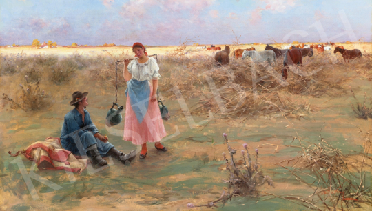  Pataky, László - Courting (Herd, Noon) | 65th Auction auction / 185 Lot