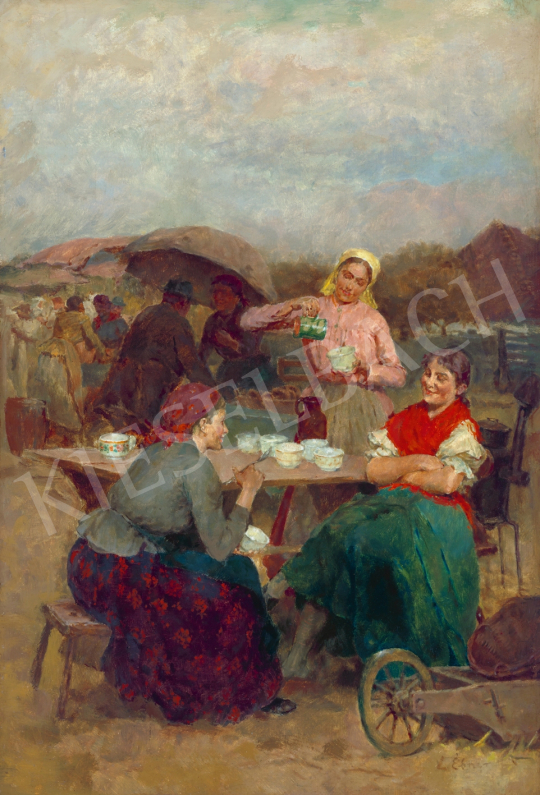 Deák-Ébner Lajos - Vásárban (Szolnok) | 65. Aukció aukció / 189 tétel