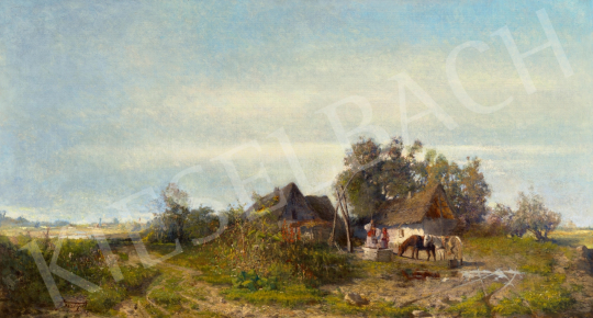 Feszty, Árpád - Meeting at the Draw Well, 1876 | 65th Auction auction / 192 Lot
