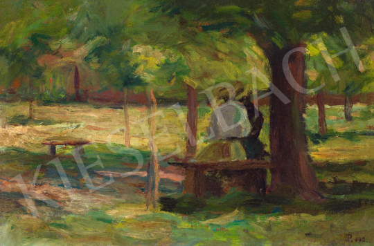  Perlmutter Izsák - Randevú a fák alatt, 1892 | 65. Aukció aukció / 193 tétel