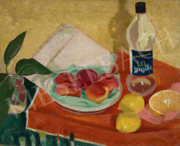 Korda, Vince - Still-Life in Studio with Fruits and Brushes 