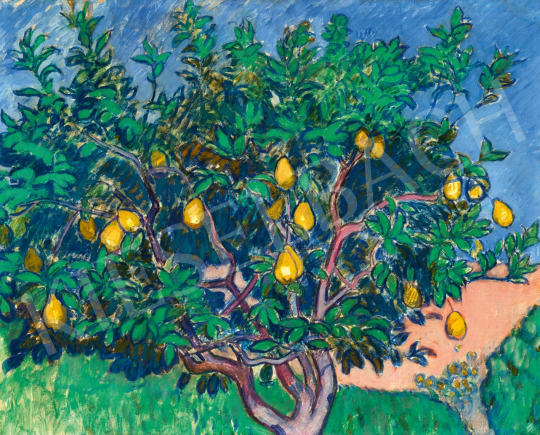  Iványi Grünwald, Béla - Pear Tree (Study of Spring), c.1909 | 65th Auction auction / 205 Lot