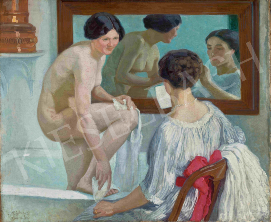  Hadzsy Olga - Készülődés (A szerelmes levél), 1912 | 65. Aukció aukció / 217 tétel
