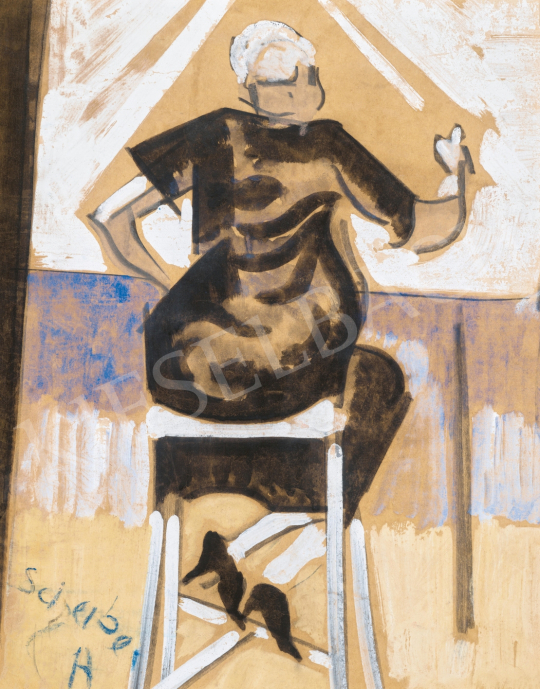  Scheiber, Hugó - Woman on Chair | 65th Auction auction / 224 Lot