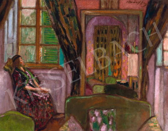  Márffy Ödön - Műteremlakás tükörrel (Hommage á Vuillard), 1907 körül | 65. Aukció aukció / 226 tétel