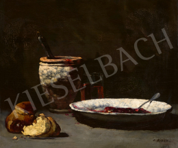  Ribot, Théodule-Augustin - Still-Life with Pottery (Marmalade andScone) 