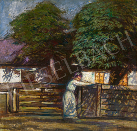  Horthy Béla - Csillagfényes este (Gesztenyefák az esti kertben) | 65. Aukció aukció / 134 tétel