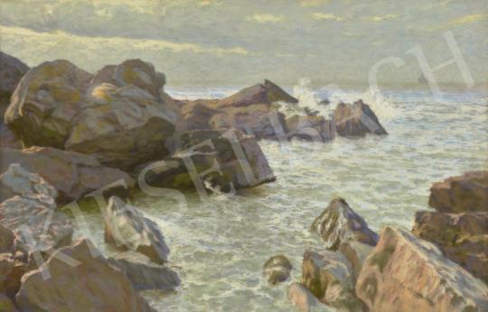  Poll, Hugó - Seashore, 1913 painting