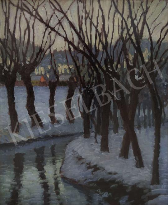 Balla, Béla - Winter Evening painting