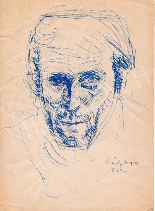  Sváby, Lajos - Self Portrait, 1964 painting