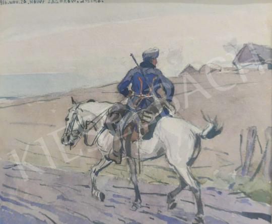 Juszkó Béla - Lovas katona,1916 festménye