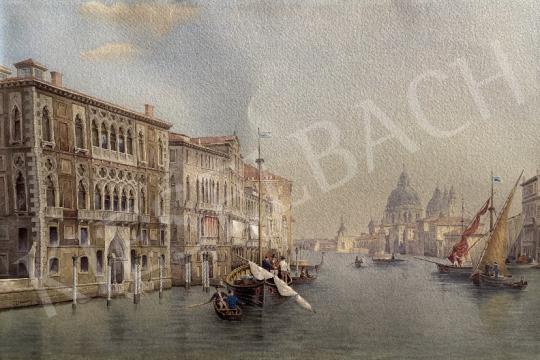 Eladó  E. Ciecinsky - Canal Grande, Santa Maria della Salute, 1893 festménye