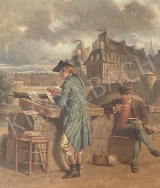Eladó David, Gustave - Párizsi könyvárus a Szajna-parton festménye