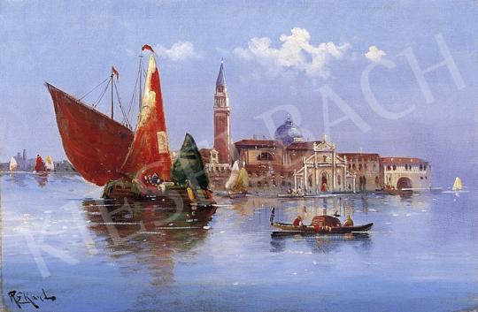 Unknown painter, about 1900 - The View of Venice with a Sailing Boat | 5th Auction auction / 7b Lot