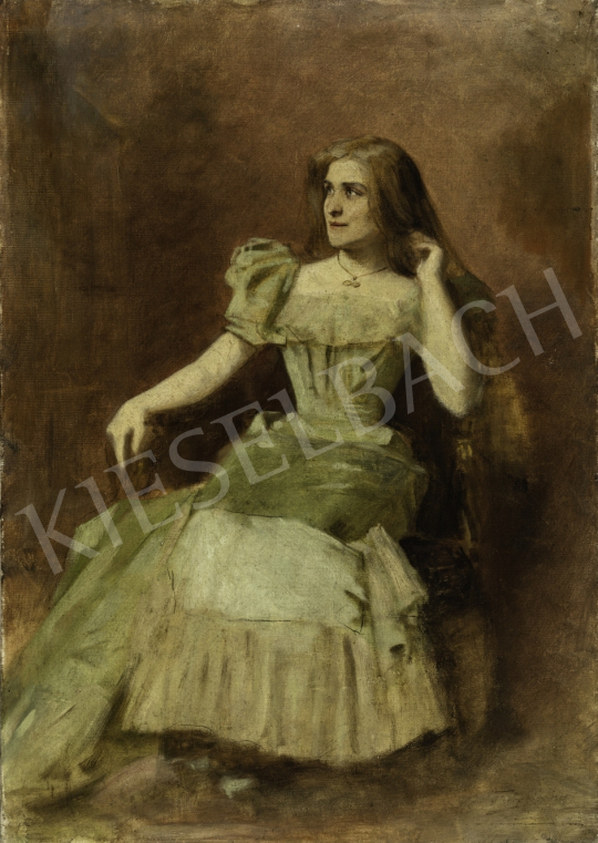  Ferraris, Artúr (Szabó-Ferraris Artúr) - Actress Emilia Márkus's Portrait, 1885 painting