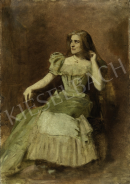  Ferraris, Artúr (Szabó-Ferraris Artúr) - Actress Emilia Márkus's Portrait, 1885 