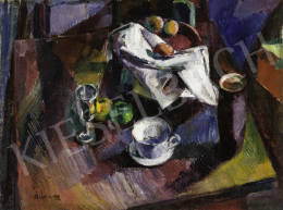  Barcsay, Jenő - Still-Life with Fruit and Glasses, c. 1927 