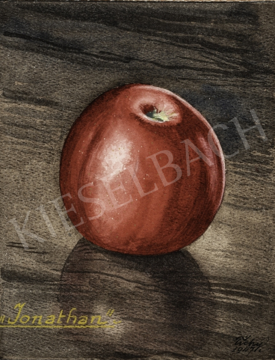 Tichy, Kálmán - Red Apple, 1947 painting