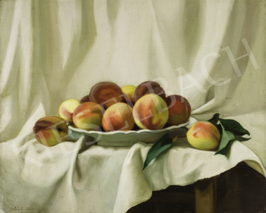 Molnár Z., János - Peach, 1930s painting