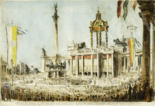  Boldizsár, István - The Eucharistic World Congress (Heroes' Square) painting