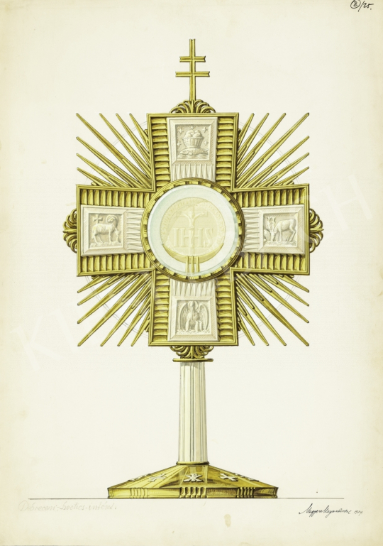 For sale  Megyer Meyer, Antal - Design Plan of the Monstrancia I., 1929 's painting