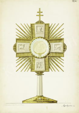  Megyer Meyer, Antal - Design Plan of the Monstrancia I., 1929 