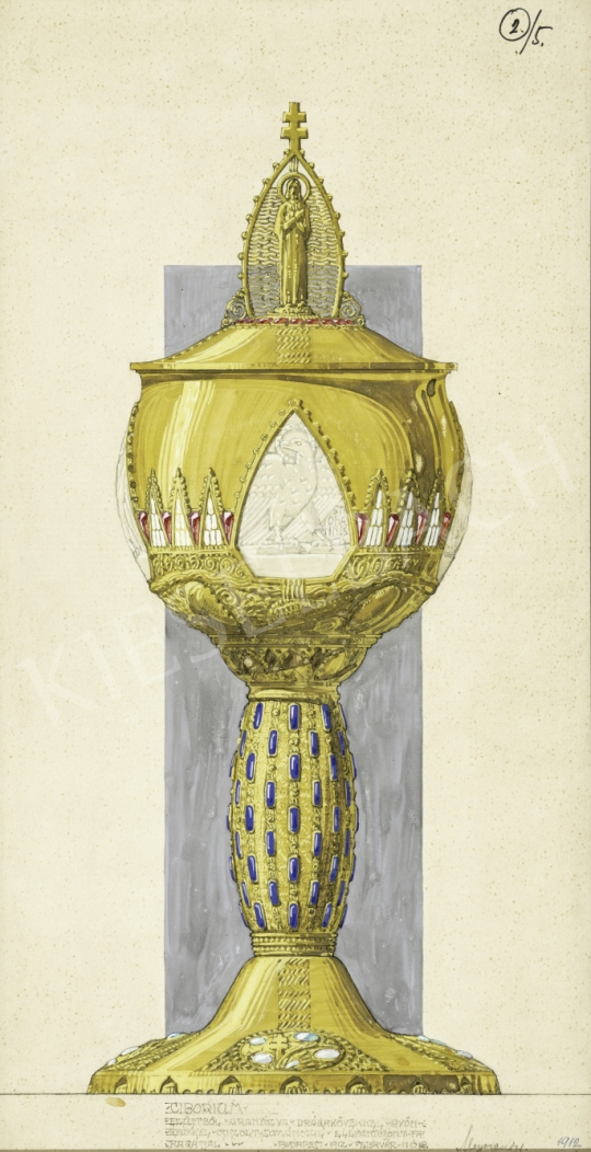  Megyer Meyer, Antal - Design Plan of the Chalice, 1912 painting