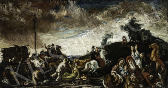 For sale  Vén, Emil - Horse Scene (Hommage á Barcsay), 1926 's painting