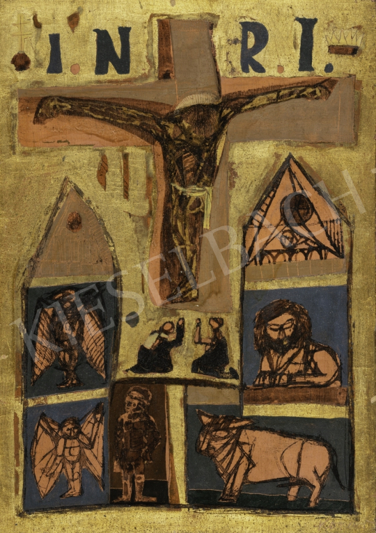 For sale Kondor, Béla - Christ and the Four Evangelists (Serbian Christ), 1958 's painting