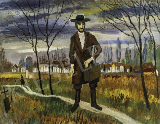 Jánossy, Ferenc - Wanderer Jewish, c. 1960 painting