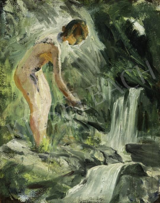 For sale  Benkhard, Ágost - Female Nude by the Spring 's painting