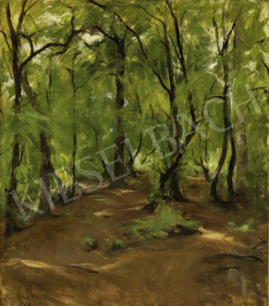  Benkhard, Ágost - Forest Path, 1939 painting