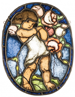  Workshop of Miksa, Róth - Spring (Stained Glass Window), c. 1915-20 