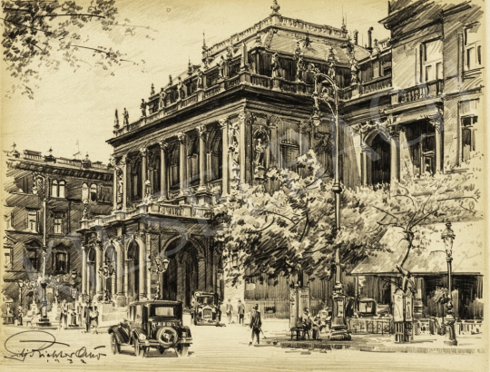 ifj. Richter Aladár - Operaház, 1932 festménye