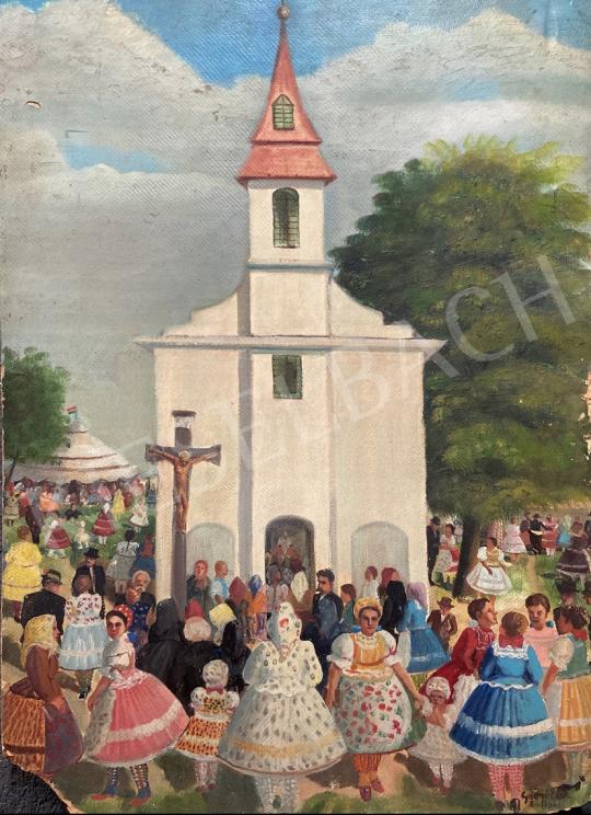 Eladó Győri Elek - Vidéki hangulat 1942 festménye