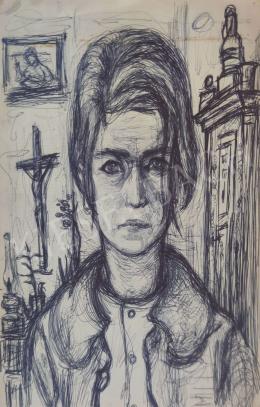  Mersits, Piroska - Self - Portrait  IV.  