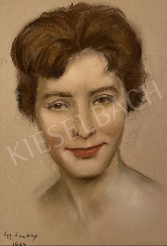 For sale  Gy. Farkas Géza  - Woman Portrait 1962 's painting