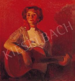 Herrer, Cézár - Spanish Woman with a Guitar 